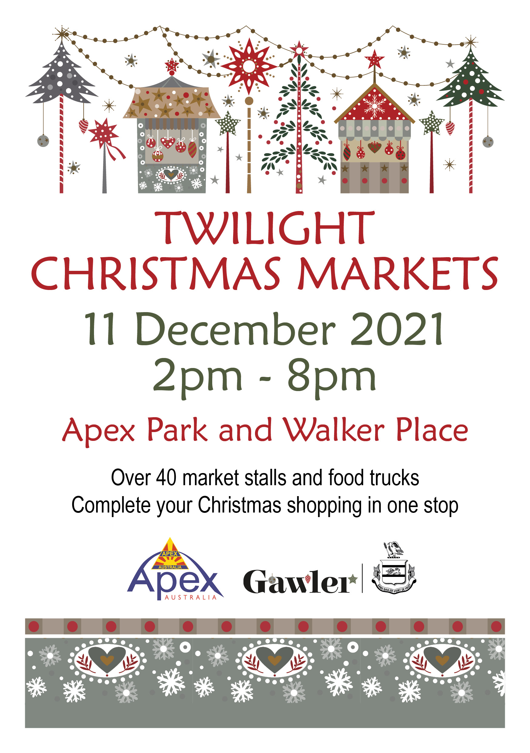 Gawler Apex Christmas Markets Poster