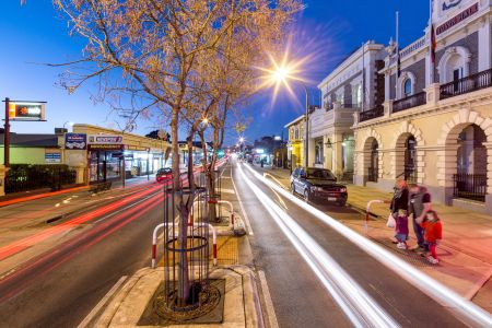 Gawler Main St - by night