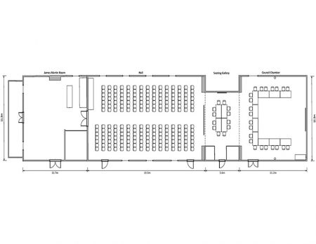 The Institute Full Layout with Dimensions